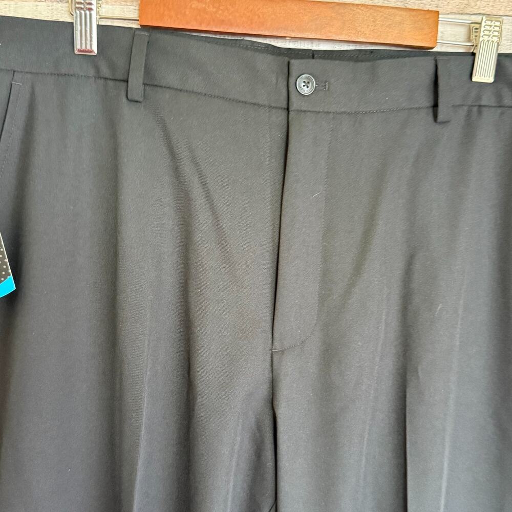 Greg Norman Mens Classic Golf Pants 40x32 Black Pleated Business Pro Fit NEW - Picture 3 of 9